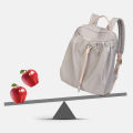 Bag for Woman Aesthetic Backpack Fashion Design Girl‘s Bags Pleated Fabric Drawstring Cute Thin Back Pack Foldable Light Schoolbag. 