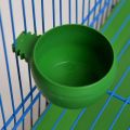 3Pcs/Set Green Plastic Parrot Mini Food Water Bowl Feeder Plastic Birds Pigeons Cage Sand Cup Feeding Tool Accessory. 
