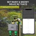 MOES Bluetooth Smart 2-Way Water Valve, Garden Sprinkler, Programmable Timer, Filter, Rain Delay, Automatic Irrigation Control. 