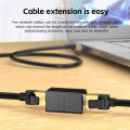Network Three-in-one Rj45 Network Cable Extender Crystal Head Docking Head Splitter Yellow Blue Green Red White Black. 