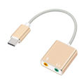 C.external sound card type C 7.1 channel for Mac book, Pro, air cable length 20 m.. 