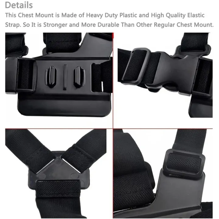 Head%20Chest%20Strap%20Mount%20Selfie%20Stick%20Buoyancy%20Stick%20Suction%20Cup%20For%20%20SJCAM%20AKASO%20Insta360%20Osmo%20Action%20Camera%20Accessories%20Set%20-%20Image%204