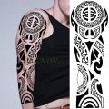 Waterproof Temporary Tattoo Sticker totem geometric full arm large size sleeve tatoo fake tatto flash tattoos for men women.
