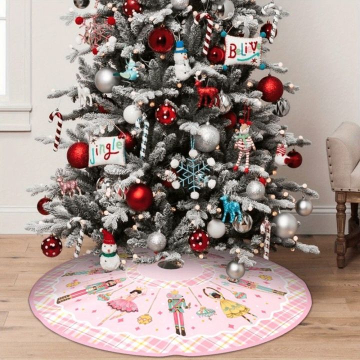 VIKAMA%20Christmas%20Tree%20Skirt%20Pink%20Edition,%20Nutcracker%20Holiday%20Party%20Decor,%20Festive%20Home%20Christmas%20Ornaments%20-%20Image%206