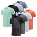 Quick Dry Men Running T-shirt Fitness Sports Top Gym Training Shirt Breathable Jogging Casual Sportswear. 