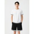 T-shirt & Half Pant For Men[black and white ] Design|fashionable. 