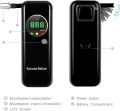 Professional Portable Ketone Breath Meter, Ketone Breath Tester, Digital Ketone Breathalyzer with 10 Mouthpieces. 
