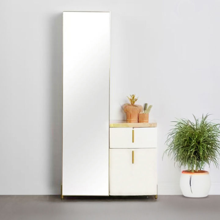  Furnisha Home Centre Full Mirror Dressing Table with inner Shelf & Side Drawer