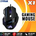 RGB Mouse Gaming Design X1 Wired RGB Gaming Mouse 7 Buttons With DPI Button And Braided Cable Computer Mice Gaming PC Laptop.