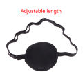 Unisex Black Single Eye Patch One-Eye Washable Adjustable Concave Eyewear Kid Pirate Cosplay Costume. 