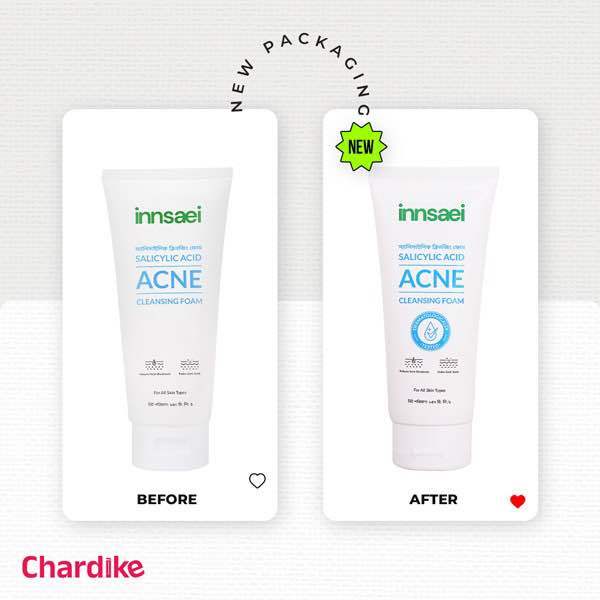 INNSAEI SALICYLIC ACID ACNE SOLUTION CLEANSING FOAM 150ML (made in bangladesh)