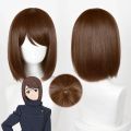 Leiri Shoko Wig Anime Leiri Shoko Cosplay Wig Short Brown Bob Wigs Heat Resistant Synthetic Hair Wigs. 
