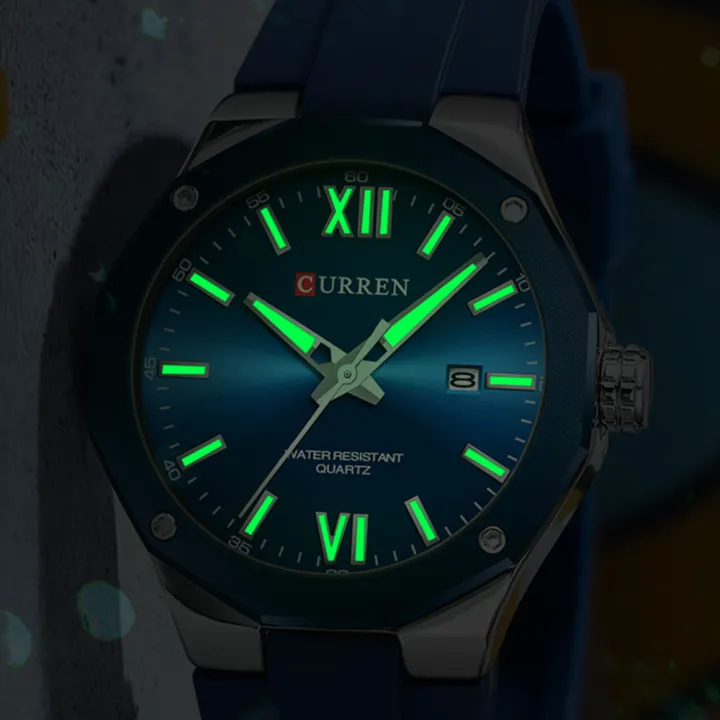 CURREN%20Simple%20Luxury%20Men's%20Watches%20New%20Business%20Quartz%20Wristwatch%20with%20Silicone%20Strap%20Luminous%20Hands%20Waterproof%20Clock%20-%20Image%205