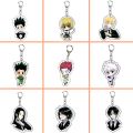 HunterxHunter Gon Freecss Cartoon Acrylic Keychains Killua Zoldyck Pendants Kurapika Keyring Hisoka Bag Tag Trendy Collection. 