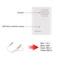 4 Wires Wired White Doorbell DC12V Access Control Door Bell Electronic Dingdong Ringtone Ring Button for Home Security System. 