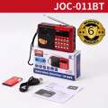 JOC Radio BT Rechargeable Portable Fm Usb / Sd Card Radio JOC 011 Bluetooth With Screen. 