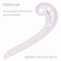 Empire sewing ruler and French curve, used for pattern making drafting, transparent plastic fashion designer ruler pieces assemb. 