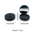 Empty Jar Pot Makeup Pressed Powder Cosmetic Storage Container Tin Portable - Multi-purpose Makeup Pot With Vanity Mirror.