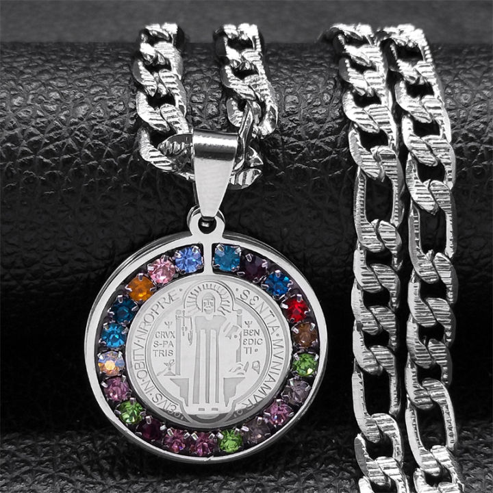 Colorful%20Crystal%20Saint%20Benedict%20Medal%20Necklace%20Women%20Men%20Stainless%20Steel%20Gold%20Color%20Chain%20Necklaces%20Jewelry%20San%20Benito%20N8391S05%20-%20Image%207