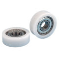 【Peace】1pcs 8*26*8mm  Covered Small Wheels, 608ZZ Bearings, Flat Rollers, POM  Covered Plastic Pulley Bearings. 