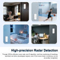 24G Radar Zigbee Human Presence Sensor Tuya Smart Life APP Control High Precision Motion Detector Battery Operated. 