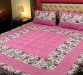 Embroidered Patch Work King Size BedSheet - High Quality - Cotton Double Bedsheet Embroided. 