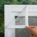 Customized Size Screen Windows No Drilling Mosquito Net White Mesh Air Tulle Reusable With Velcro Anti Insect Fly Curtains.