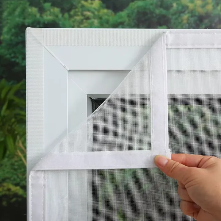 Customized%20Size%20Screen%20Windows%20No%20Drilling%20Mosquito%20Net%20White%20Mesh%20Air%20Tulle%20Reusable%20With%20Velcro%20Anti%20Insect%20Fly%20Curtains%20-%20Image%203