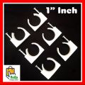 1" Inch Pvc Pipe Fitting Clamp Clip Nail Type U Pvc Clamp. 
