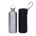 Boundless Voyage 600ml Titanium Sports Water Bottle Lightweight Camping Drinkware for Hiking, Travel & Everyday Use Ti3009D. 