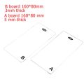 2pcs/set Transparent Acrylic Cutting Mat Plate for DIY Embossing Cutting Dies Machine Platform Polycarbonate Plastic 2025 NEW. 