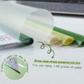 8Pcs Set A4 Transparent Drawing Rod Clip Student Office Supplies Large Capacity Leaflet Folder. 
