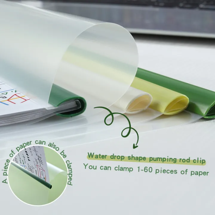 8Pcs%20Set%20A4%20Transparent%20Drawing%20Rod%20Clip%20Student%20Office%20Supplies%20Large%20Capacity%20Leaflet%20Folder%20-%20Image%205
