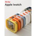 New Bumper Soft Silicone Case For Apple Watch 9 8 7 6 SE 5 Sport Anti-drop Matte Cover For iwatch 49mm 41mm 40mm 44mm 45 mm.