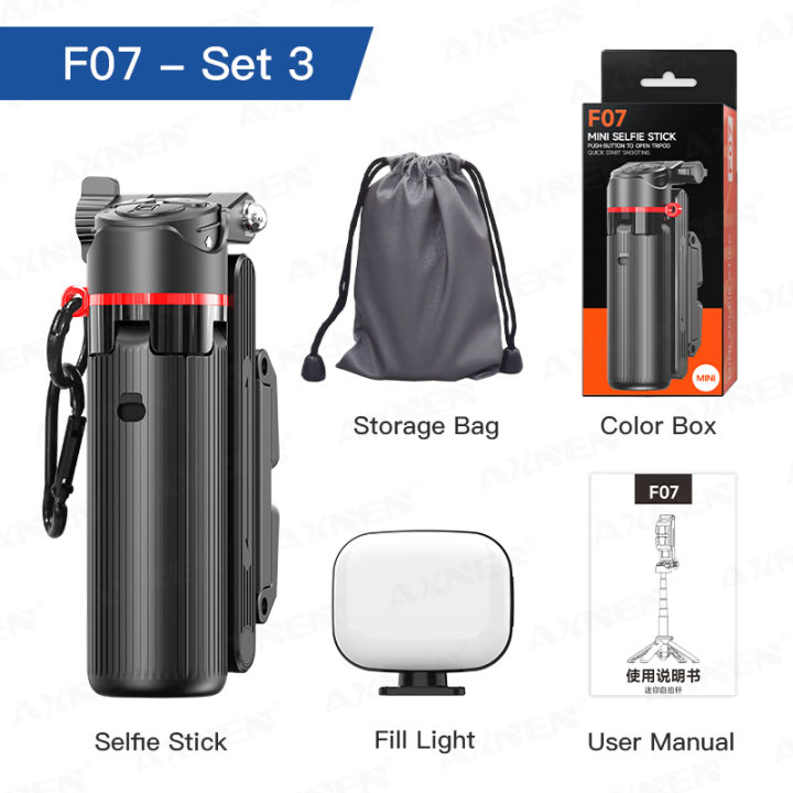 F07%20Extendable%20Selfie%20Stick%20Desktop%20Tripod%20Phone%20Stand%20Mini%20Portable%20Quadpod%20for%20Cell%20Phone%20Video%20Recording%20with%20Zoom%20Remote%20-%20Image%207