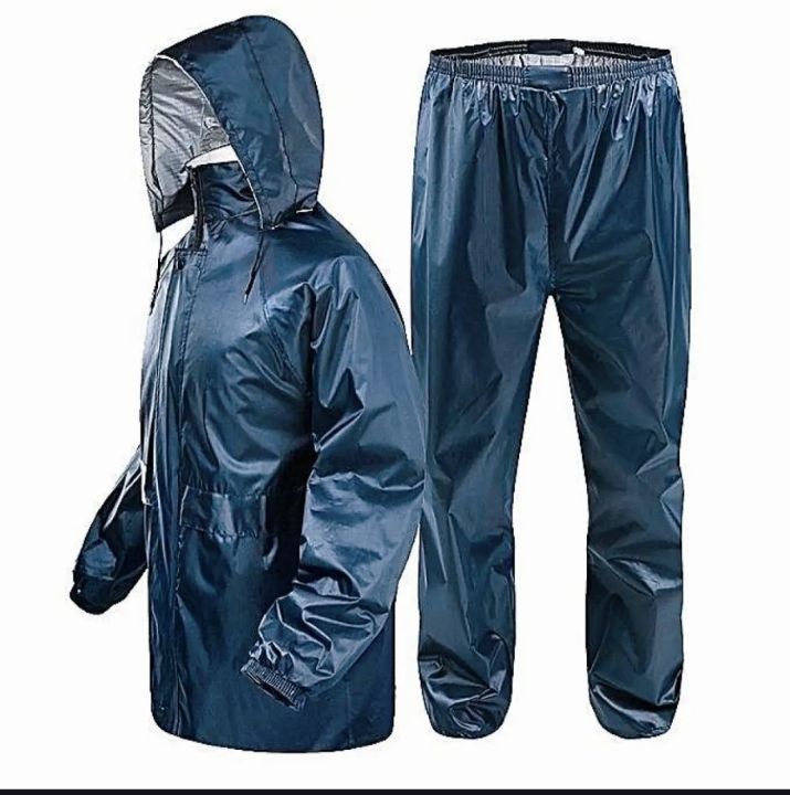 Men s Bike Scooter Water Proof Solid Raincoat With Bag Daraz .np