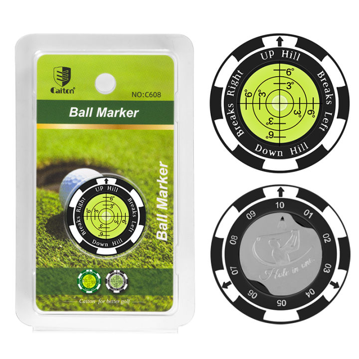 Caiton High-Precision Golf Marker – Magnetic Clip, Green Reading Aid – Improve Putting Skills – Great for Golf Enthusiasts