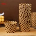 50pcs, Heat-Resistant Kraft Paper Muffin Cups for Baking and Serving - Small Kitchen Accessories for Cakes, Pastries, and More. 
