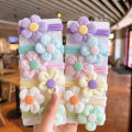 12PCS New Cut Hair Ties Princess Sweet Flower Bow Girls Women Elastic Hair Bands Hair Accessories Headwear Scrunchies.