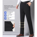29-42 Men's Summer Thin Fashion Business Casual Suit Pants Long Pants Men's Elastic Straight Sleeve Formal Pants Plus Size. 