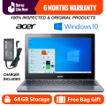 Acer Laptop 4GB RAM 128GB Storage 11.6 Inch Full HD Display Windows 10 Installed MS Office Installed Rotatable Camera Slim Fast Portable Laptop 4-6 Hours Battery Backup Charger Included Free Bag Student Laptop Online Classes Office Work. 