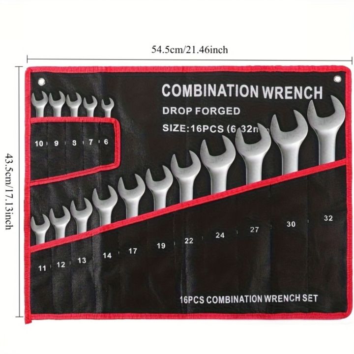 16-Pocket%20Black%20Tool%20Bag%20W/Red%20Stitching%20-%20Compact%20Wrench%20Organizer%20for%20Mechanics%20&%20Craftsmen,%20Secure%20Zipper%20&%20Multi-Pockets%20-%20Image%203