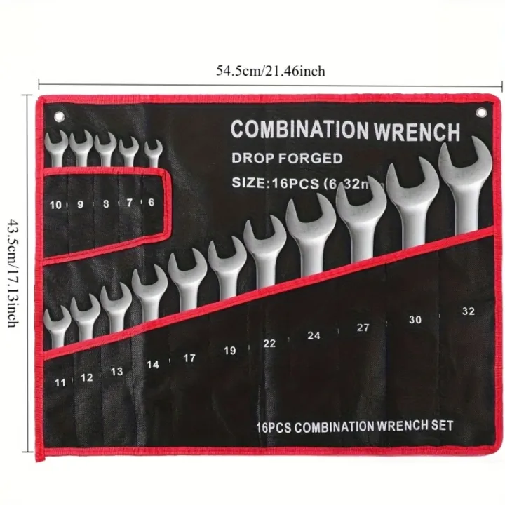 16-Pocket%20Black%20Tool%20Bag%20W/Red%20Stitching%20-%20Compact%20Wrench%20Organizer%20for%20Mechanics%20&%20Craftsmen,%20Secure%20Zipper%20&%20Multi-Pockets%20-%20Image%203