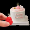 3D Strawberry Aromatherapy Candle Silicone Mold DIY Handmade Candle Making for Valentine's Day Party Home Decor Birthday .