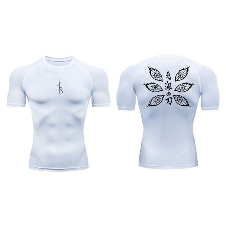 Graphic%20Print%20Compression%20Shirt%20for%20Men%20Gym%20Workout%20Running%20T-Shirt%20Tees%20Tops%20Athletic%20Quick%20Dry%20Undershirt%20Baselayer%20Activewear%20-%20Image%202