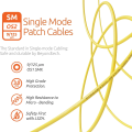 Natalink OS2 SC to SC UPC Fiber Optical Patch Cable 3.0mm Singlemode Simplex SMF 9/125μm LSZH Optical Patch Cord. 