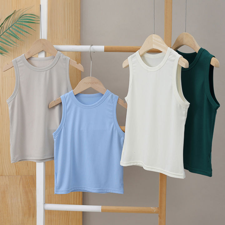 1/4/5%20Piece%20Children's%20Four%20Seasons%20Solid%20Color%20Joker%20Basic%20Sleeveless%20Vest%20Boy%20Comfortable%20Top%20Girl%20Sweet%20And%20Lovely%20Pink%20Sling%20-%20Image%206