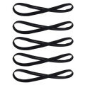 1/2/5Pcs Women Sweatbands Football Yoga Pure Hair Bands Anti-slip Elastic Rubber Thin Sports Headband Men Hair Accessories. 