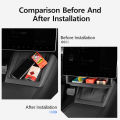 Under-Screen Storage Box For Tesla Model 3 Highland Hidden Fold Able Storage Box Car Storage Modification Parts Interior Design. 