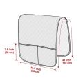 1PC Sofa Armrest Covers with Pockets Water Repellent Couch Arm Slipcover  Armchair Hanging Storage Bag for Remote Cellphone. 